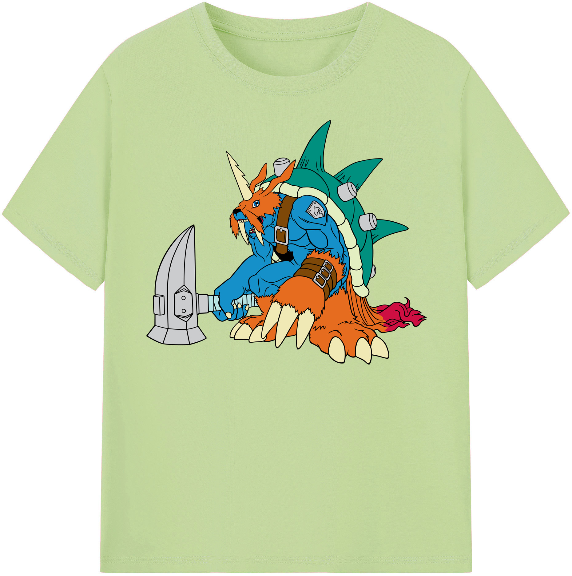 （画像用） Digimon デジタルモンスター/デジモン 綿100％半袖Tシャツ（フロントプリント）